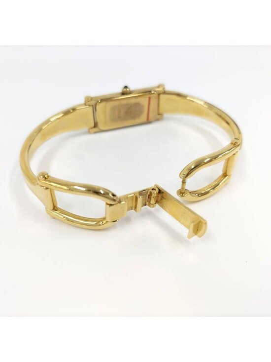 Gucci Bangle Watch Quartz SS Gold Shell main image 10